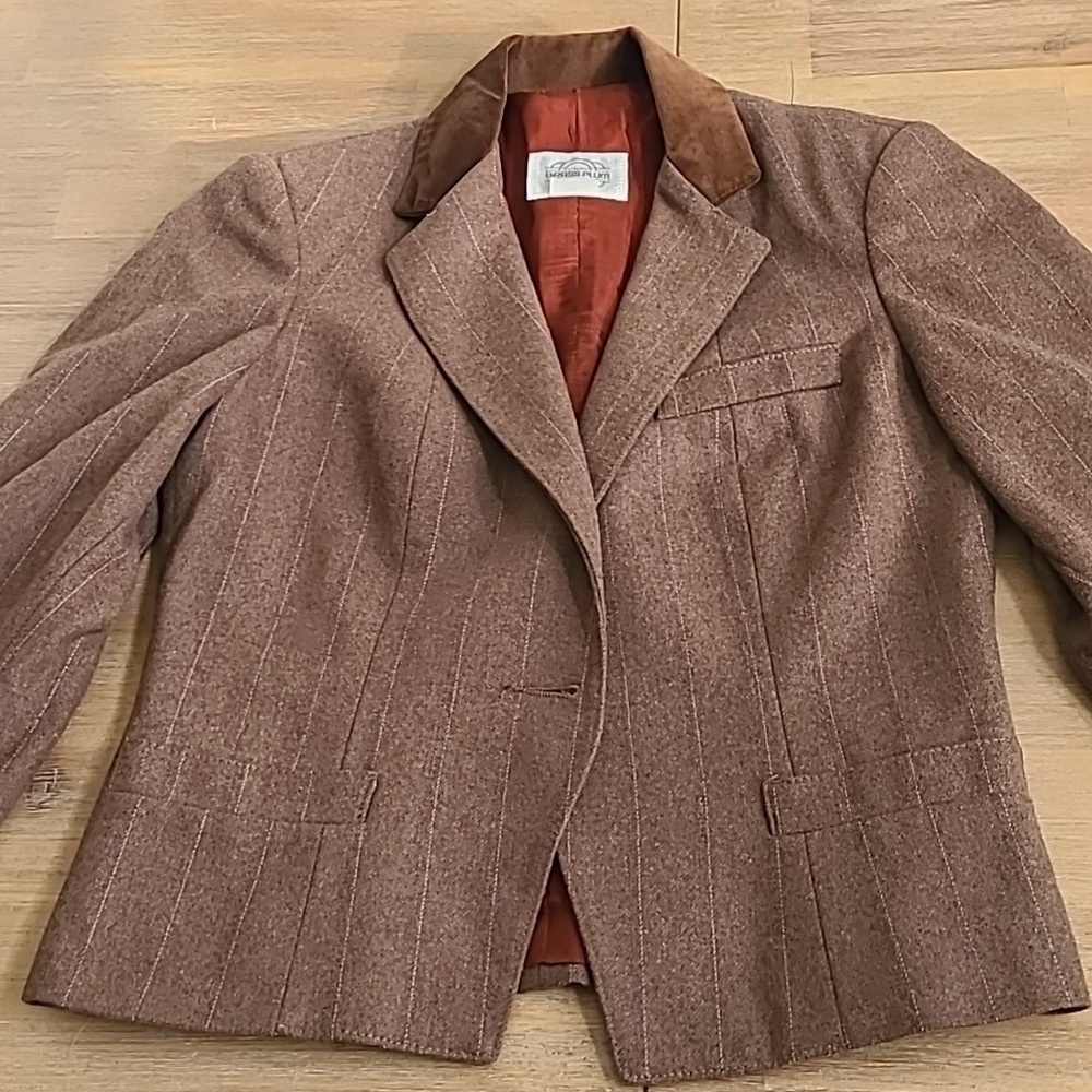 - Vintage 70s Nordstrom Wool Blend Short Jacket Brown